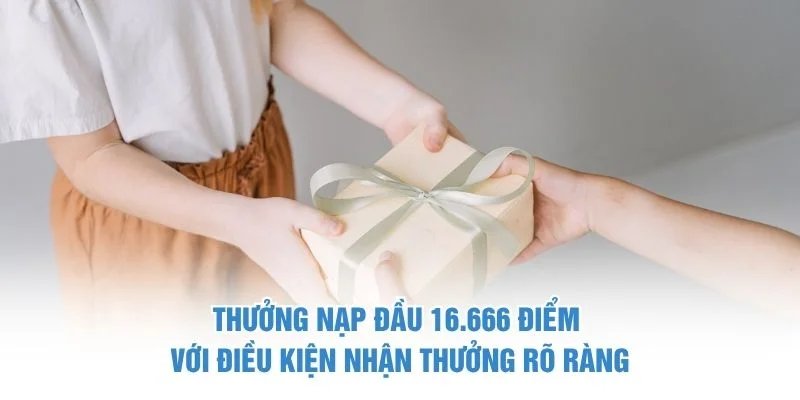 Thưởng nạp đầu 16,666 điểm